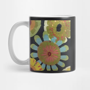 Funky Painted Flowers Mug